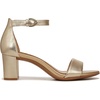 image:imageNaturalizer womens Vera Heeled SandalsDark Gold Metallic