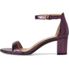 image:imageNaturalizer womens Vera Heeled SandalsDeep Plum Purple Leather
