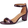 image:imageNaturalizer womens Vera Heeled SandalsDeep Plum Purple Leather