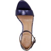 image:imageNaturalizer womens Vera Heeled SandalsDusk Blue Metallic Snake