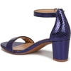 image:imageNaturalizer womens Vera Heeled SandalsDusk Blue Metallic Snake