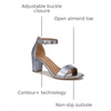 image:imageNaturalizer womens Vera Heeled SandalsLight Blue Metallic Leather