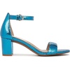 image:imageNaturalizer womens Vera Heeled SandalsLight Blue Metallic Snake