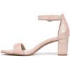 image:imageNaturalizer womens Vera Heeled SandalsLight Pink Metallic Leather