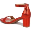 image:imageNaturalizer womens Vera Heeled SandalsOrange Metallic Snake