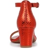 image:imageNaturalizer womens Vera Heeled SandalsOrange Metallic Snake