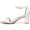image:imageNaturalizer womens Vera Heeled SandalsPearl White Satin