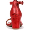 image:imageNaturalizer womens Vera Heeled SandalsRed Metallic Snake