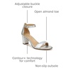 image:imageNaturalizer womens Vera Heeled SandalsSilver Leather
