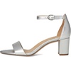 image:imageNaturalizer womens Vera Heeled SandalsSilver Metallic Leather