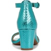 image:imageNaturalizer womens Vera Heeled SandalsTeal Metallic Snake