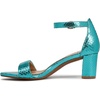 image:imageNaturalizer womens Vera Heeled SandalsTeal Metallic Snake