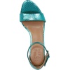 image:imageNaturalizer womens Vera Heeled SandalsTeal Metallic Snake