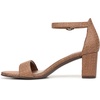 image:imageNaturalizer womens Vera Heeled SandalsWalnut Brown Faux Raffia