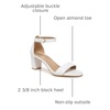 image:imageNaturalizer womens Vera Heeled SandalsWhite Leather