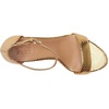 image:imageNaturalizer womens Vera Heeled SandalsYellow Metallic Snake Print Leather