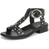 Black Studded Leather