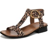 Dark Brown Leopard Suede