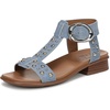 Denim Blue Studded Nubuck
