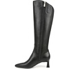 Black Leather Wide Calf