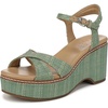 Green Multi Faux Raffia