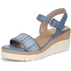 image:imageNaturalizer Graciela Wedge SandalsBlue Faux Raffia