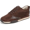 Dark Brown Suede/Snake Print