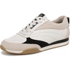 Warm White/Black Leather/Suede