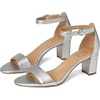 image:imageNaturalizer womens Vera Heeled SandalsSilver Metallic Leather