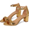 Yellow Metallic Snake Print Leather