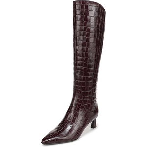 image:imageNaturalizer DeeshaMerlot Red Croco Print Leather