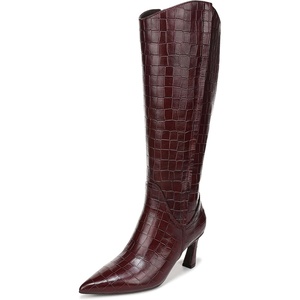 image:imageNaturalizer Emily Narrow Calf Knee High BootsCranberry Red Croco Leather