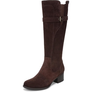 image:imageNaturalizer Kenna Wide Calf Knee High BootsChocolate Bar Brown Suede