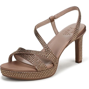 image:imageNaturalizer Womens Abby Heeled Dress SandalCaf Beige Satin