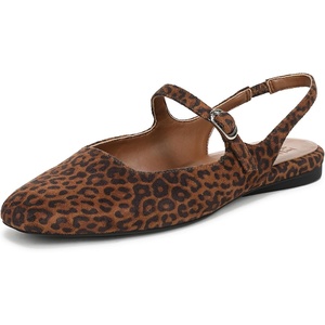 image:imageNaturalizer Womens Anikka Mary Jane FlatBrown Leopard Print Fabric