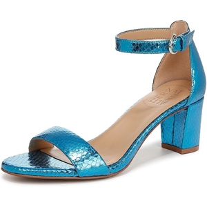 image:imageNaturalizer womens Vera Heeled SandalsLight Blue Metallic Snake