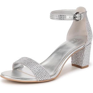 image:imageNaturalizer womens Vera Heeled SandalsSilver Glitz