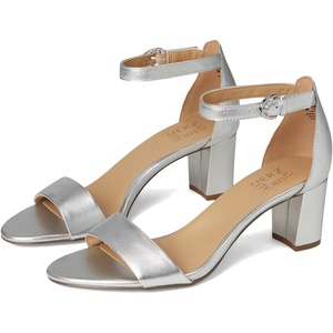 image:imageNaturalizer womens Vera Heeled SandalsSilver Metallic Leather