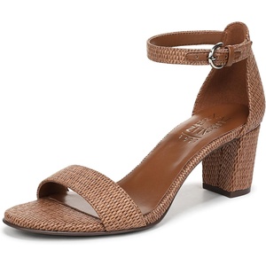 image:imageNaturalizer womens Vera Heeled SandalsWalnut Brown Faux Raffia